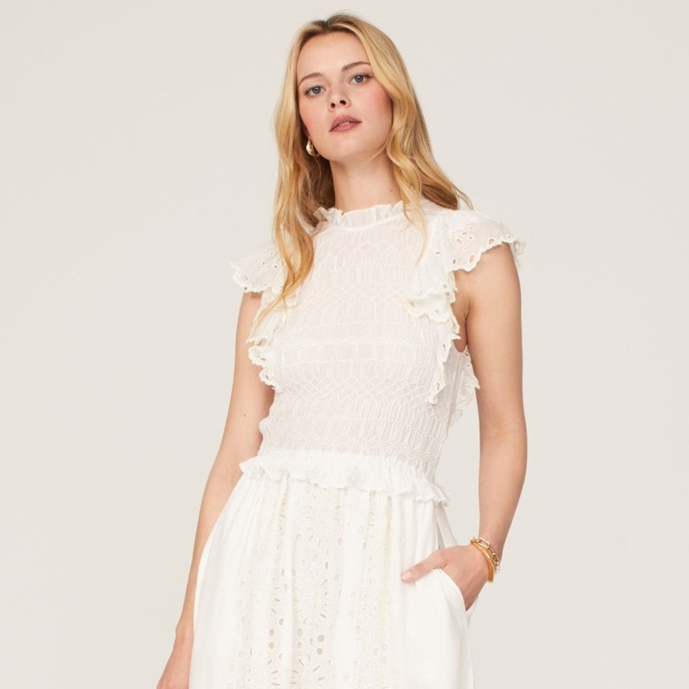 Sea New York
Addie Eyelet Flutter Sleeve Dress Size XS
